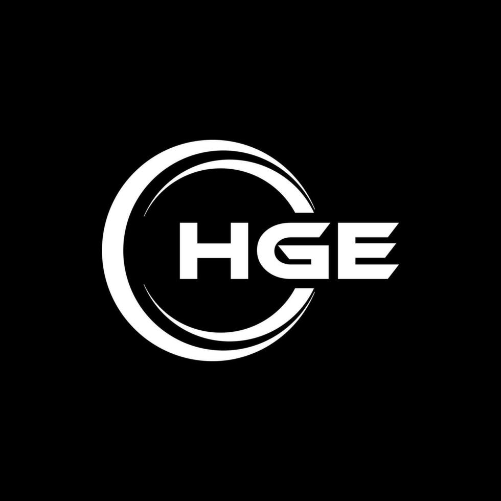 HGE Letter Logo Design, Inspiration for a Unique Identity. Modern Elegance and Creative Design. Watermark Your Success with the Striking this Logo. vector