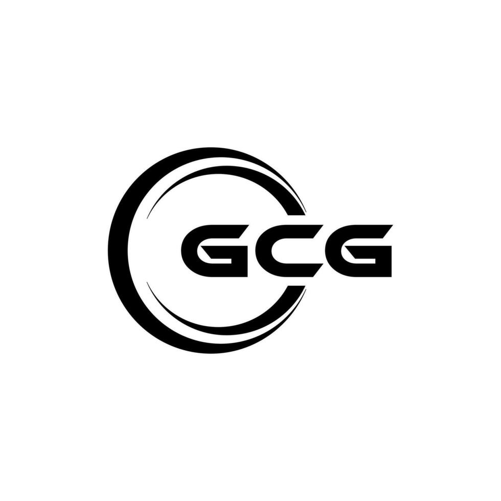 gcg logo diseño, inspiración para un único identidad. moderno elegancia y creativo diseño. filigrana tu éxito con el sorprendentes esta logo. vector