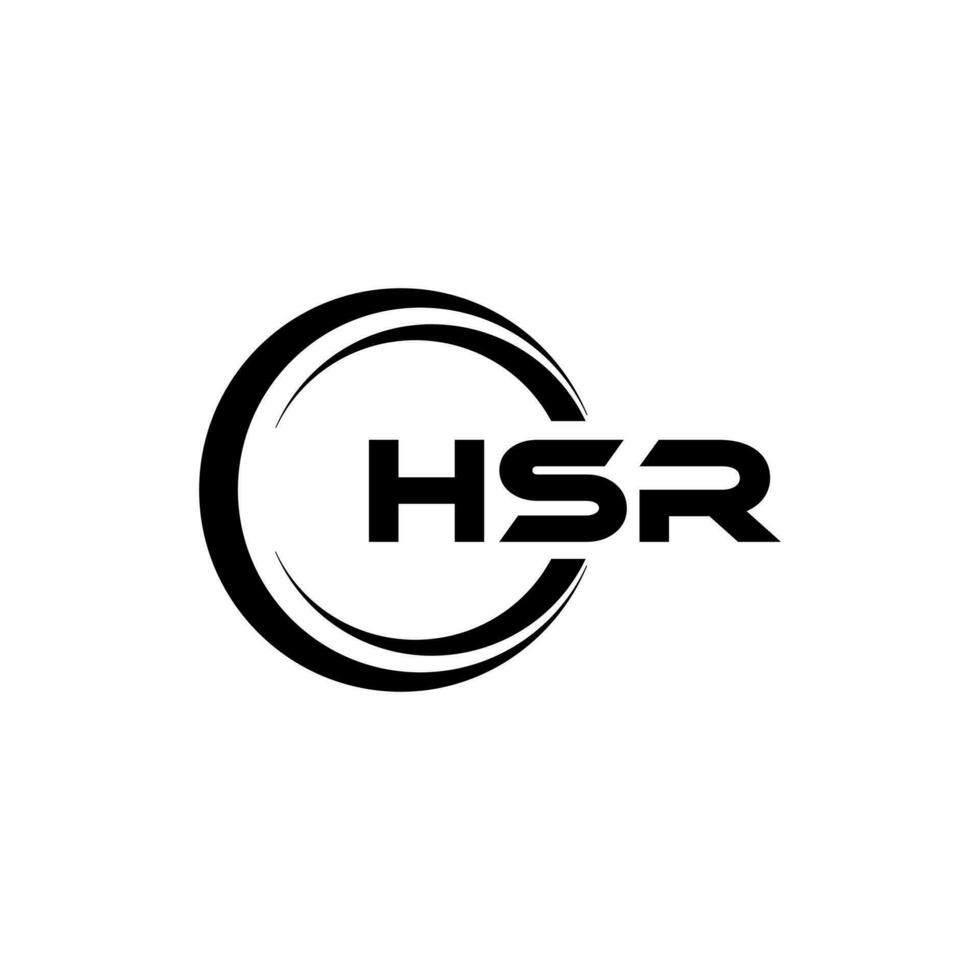 hsr letra logo diseño, inspiración para un único identidad. moderno elegancia y creativo diseño. filigrana tu éxito con el sorprendentes esta logo. vector