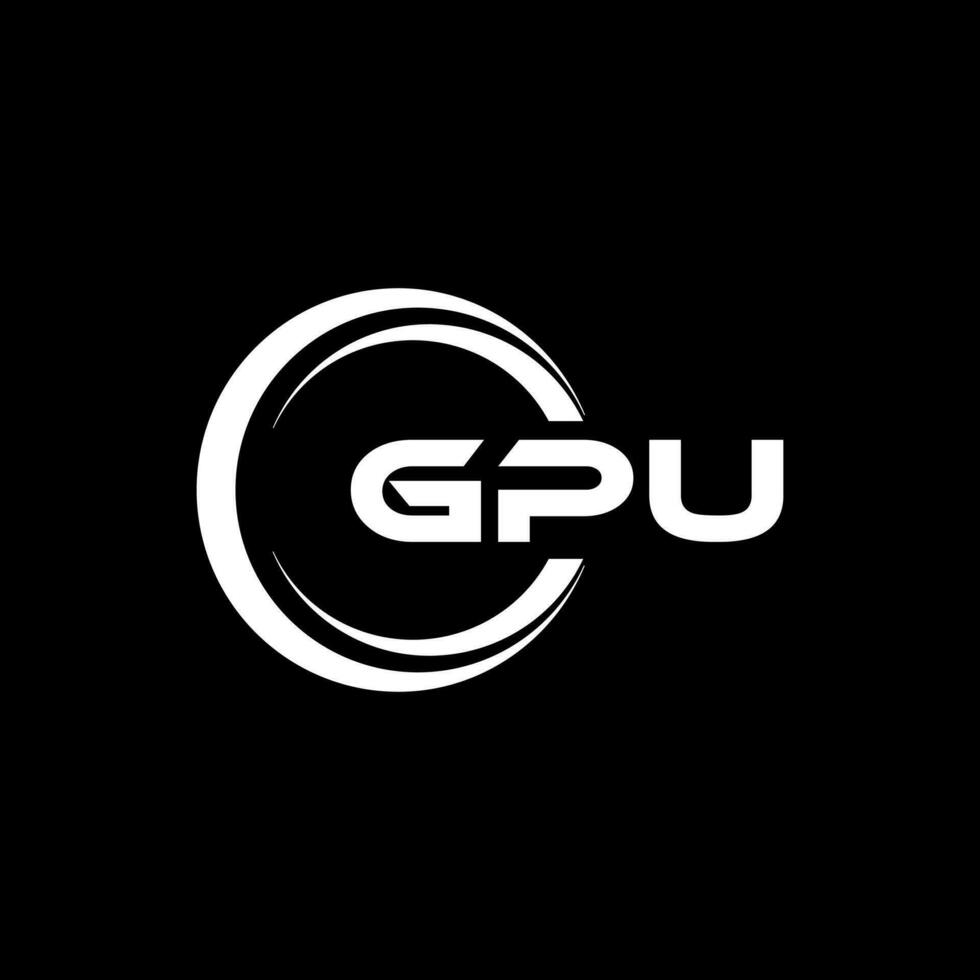 GPU Logo Design, Inspiration for a Unique Identity. Modern Elegance and Creative Design. Watermark Your Success with the Striking this Logo. vector