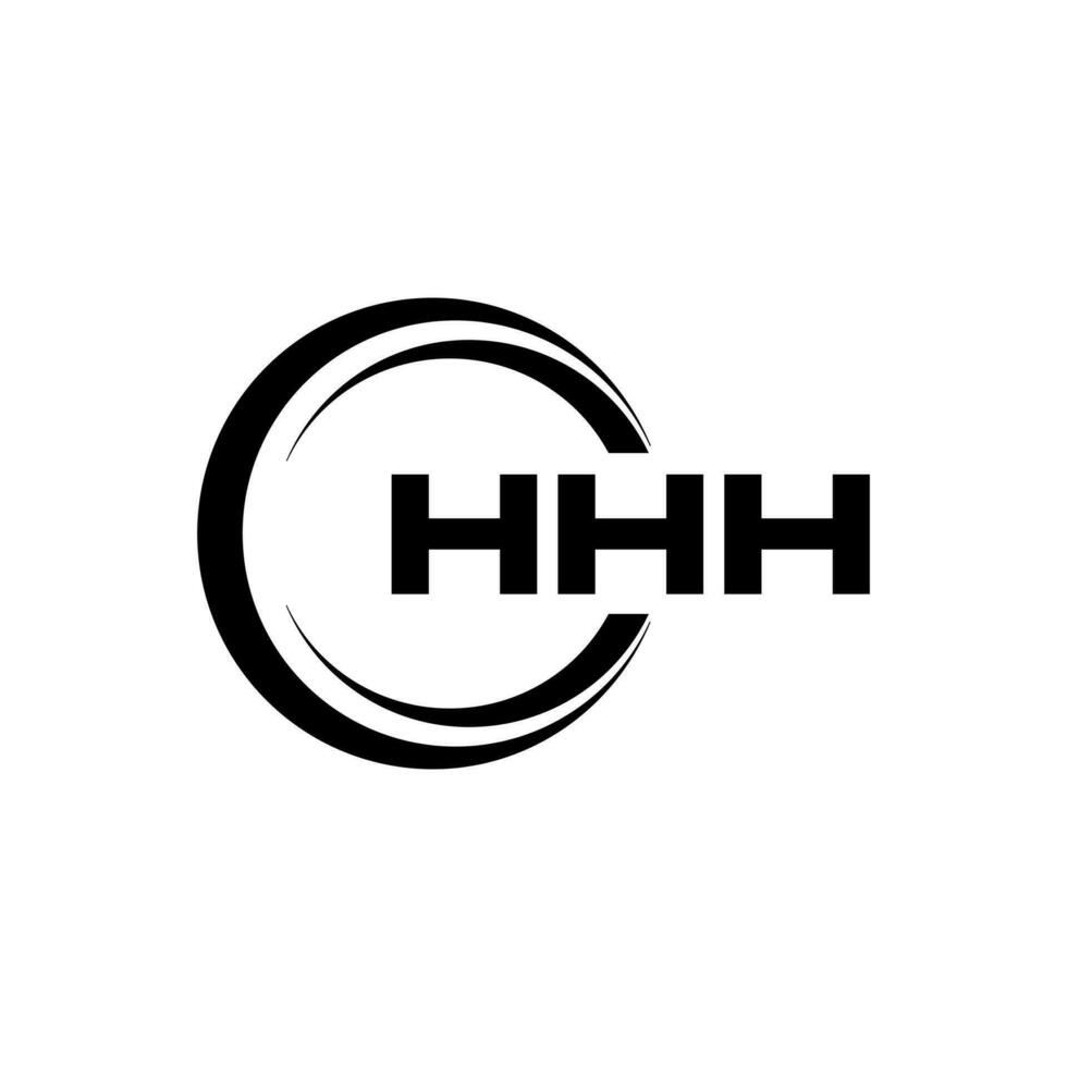 HHH Logo Design, Inspiration for a Unique Identity. Modern Elegance and Creative Design. Watermark Your Success with the Striking this Logo. vector