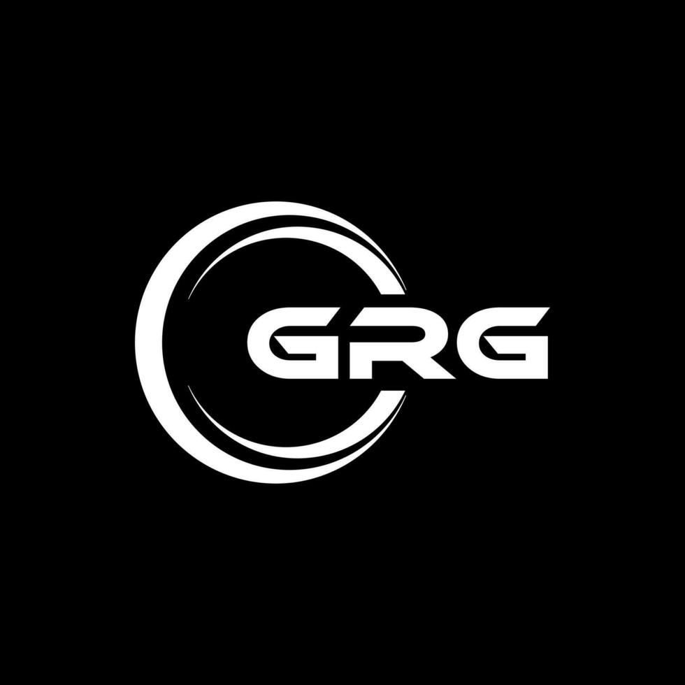 GRG Logo Design, Inspiration for a Unique Identity. Modern Elegance and Creative Design. Watermark Your Success with the Striking this Logo. vector