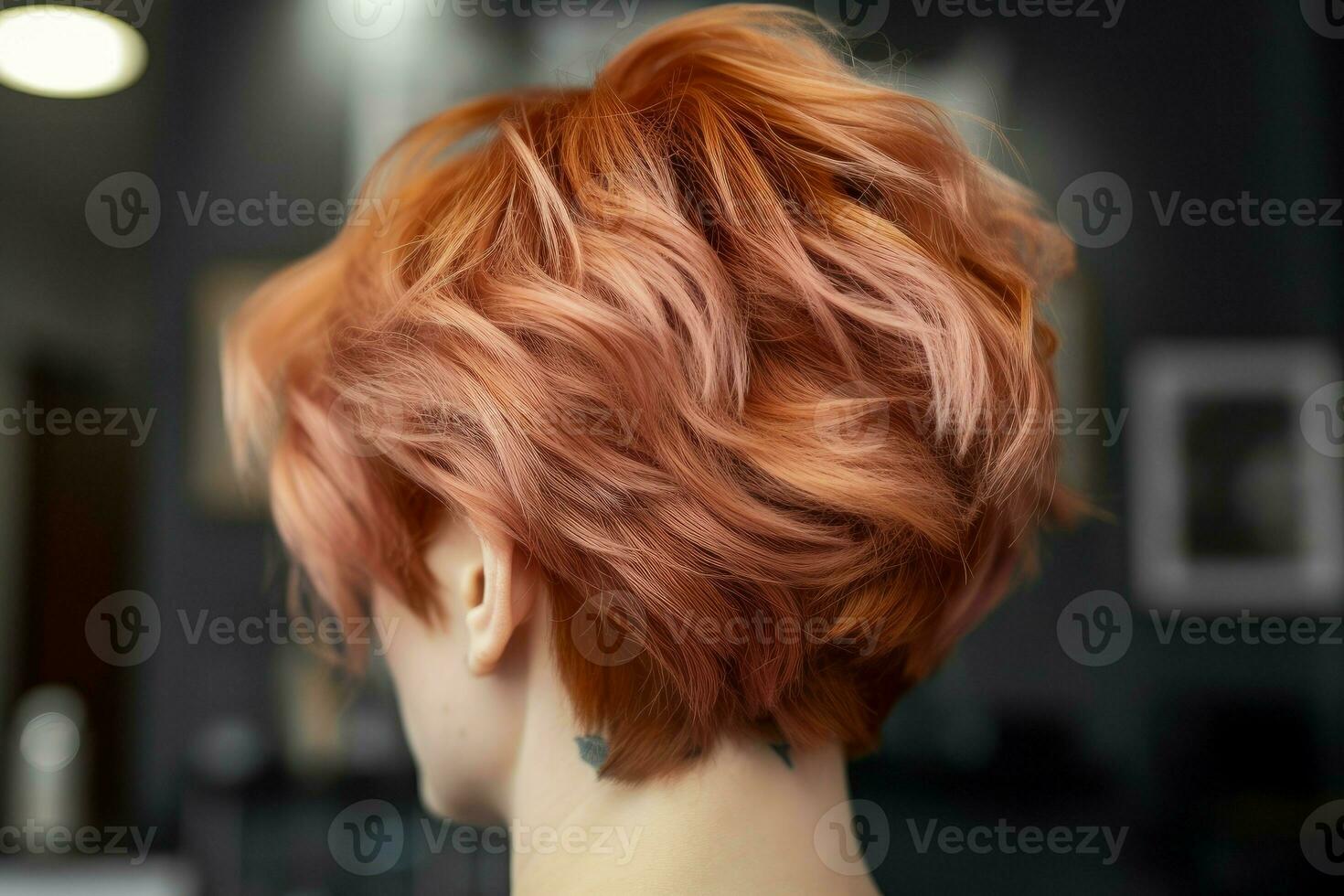 Female red hair style. Generate Ai photo