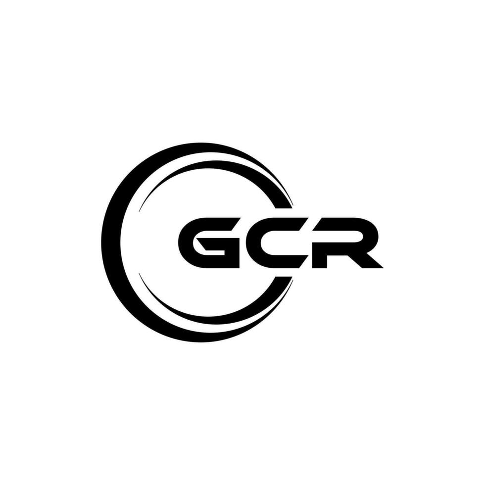 gcr logo diseño, inspiración para un único identidad. moderno elegancia y creativo diseño. filigrana tu éxito con el sorprendentes esta logo. vector