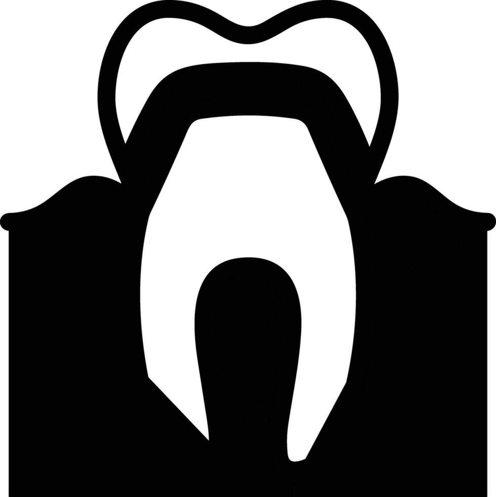 diente dentista icono símbolo imagen vector. ilustración de el dental medicina símbolo diseño gráfico imagen vector