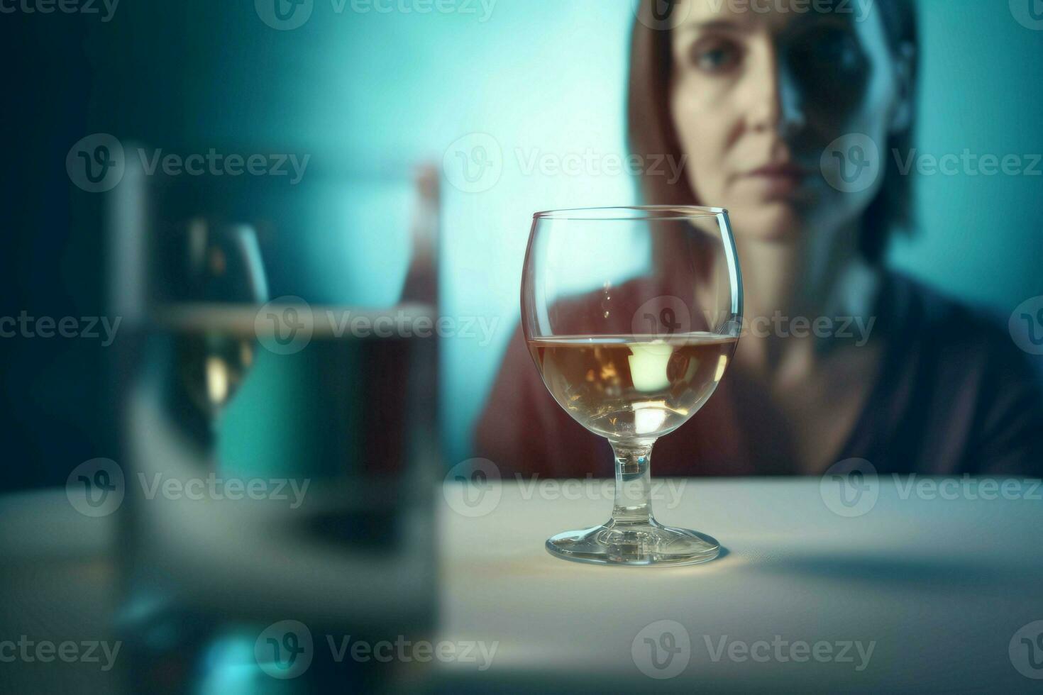 Drinking alcohol abuse. Generate Ai photo