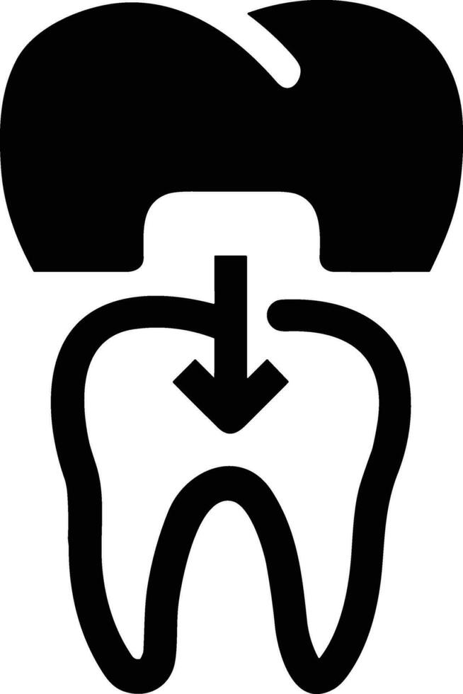 diente dentista icono símbolo imagen vector. ilustración de el dental medicina símbolo diseño gráfico imagen vector