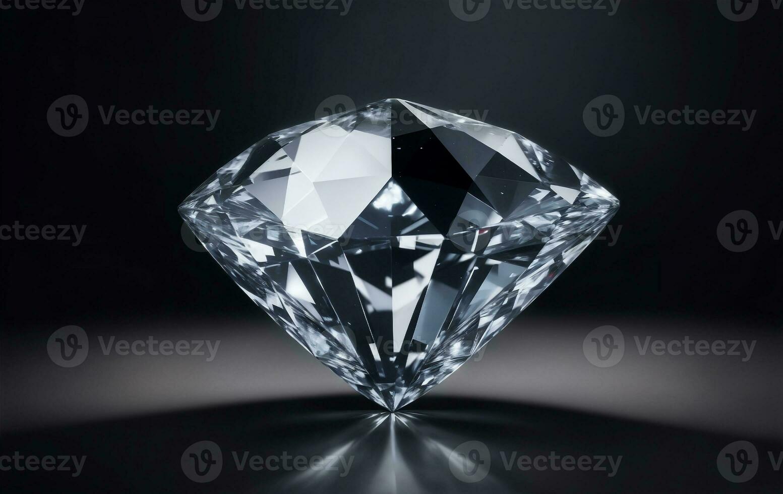 Soft focus shot of beautiful diamonds, Generative AI Illustration. photo