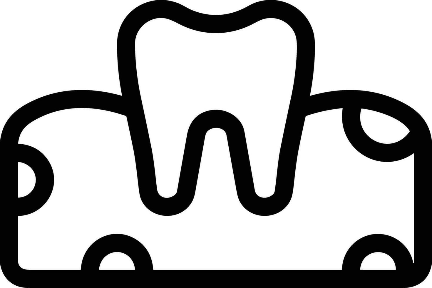 Tooth dentist icon symbol image vector. Illustration of the dental medicine symbol design graphic image vector