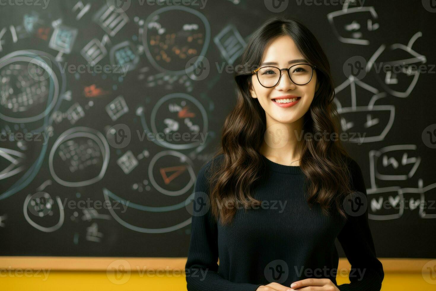 Female teacher. Generate Ai photo