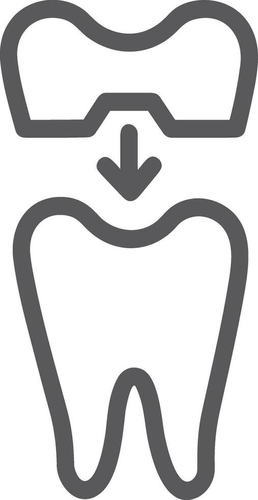 diente dentista icono símbolo imagen vector. ilustración de el dental medicina símbolo diseño gráfico imagen vector