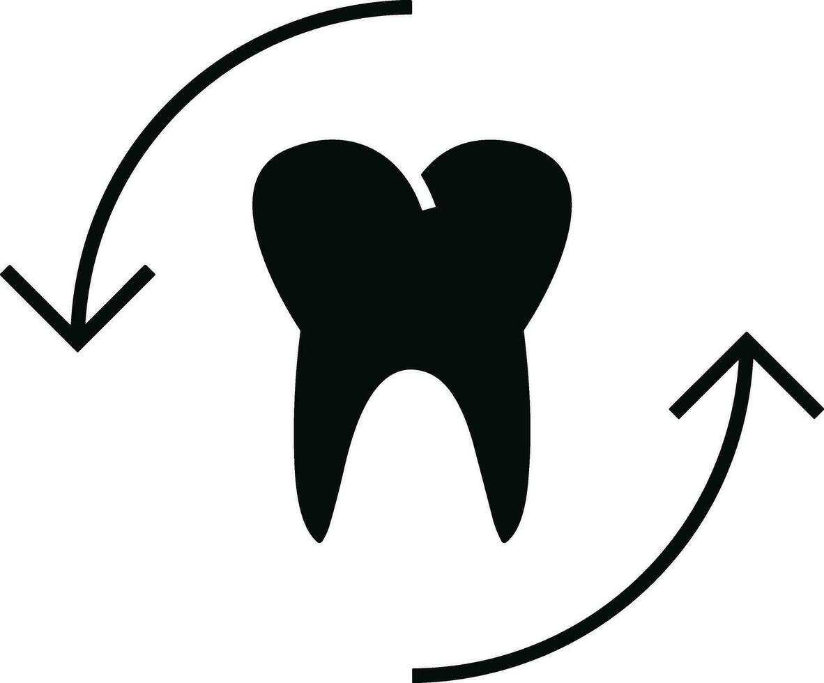 Tooth dentist icon symbol image vector. Illustration of the dental medicine symbol design graphic image vector