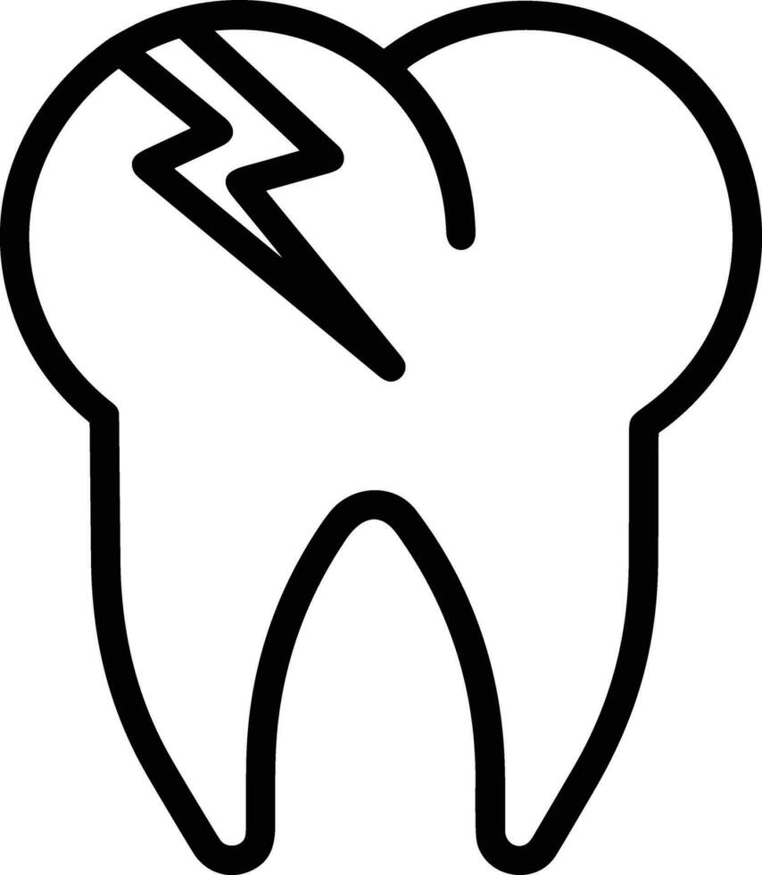 diente dentista icono símbolo imagen vector. ilustración de el dental medicina símbolo diseño gráfico imagen vector