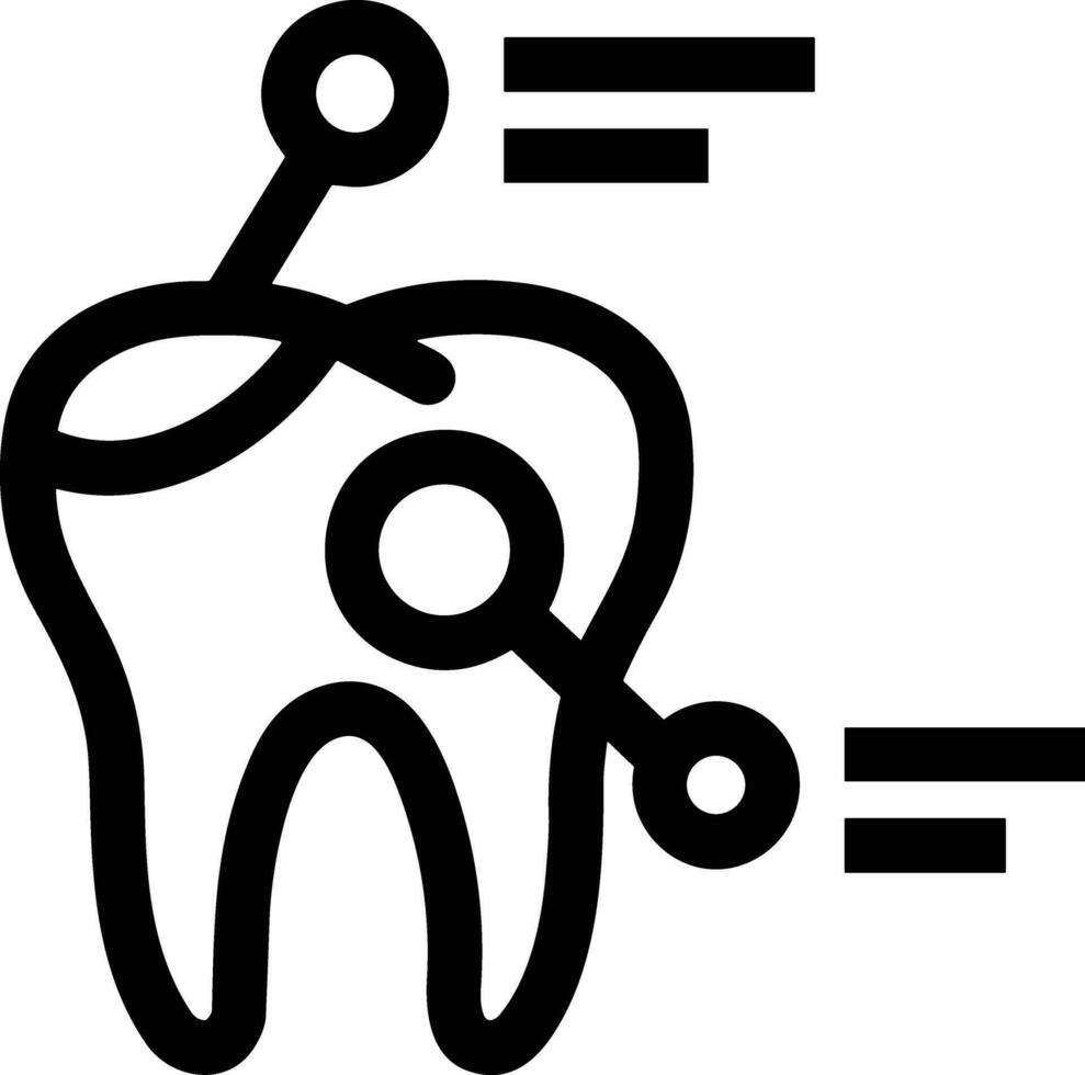 diente dentista icono símbolo imagen vector. ilustración de el dental medicina símbolo diseño gráfico imagen vector