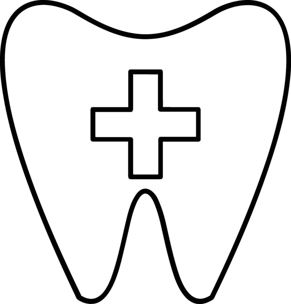 diente dentista icono símbolo imagen vector. ilustración de el dental medicina símbolo diseño gráfico imagen vector