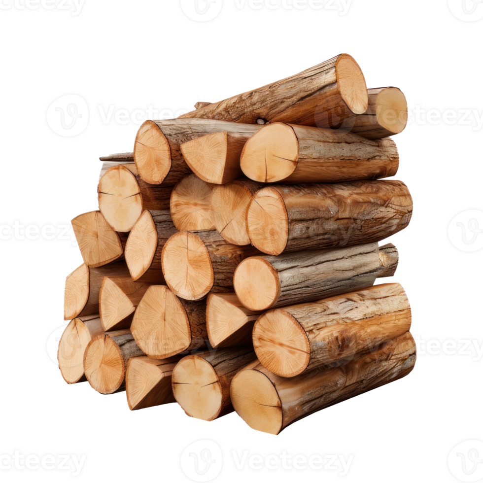 Firewood stack isolated png