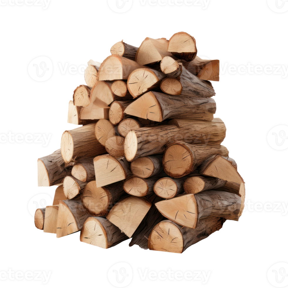 Firewood stack isolated png