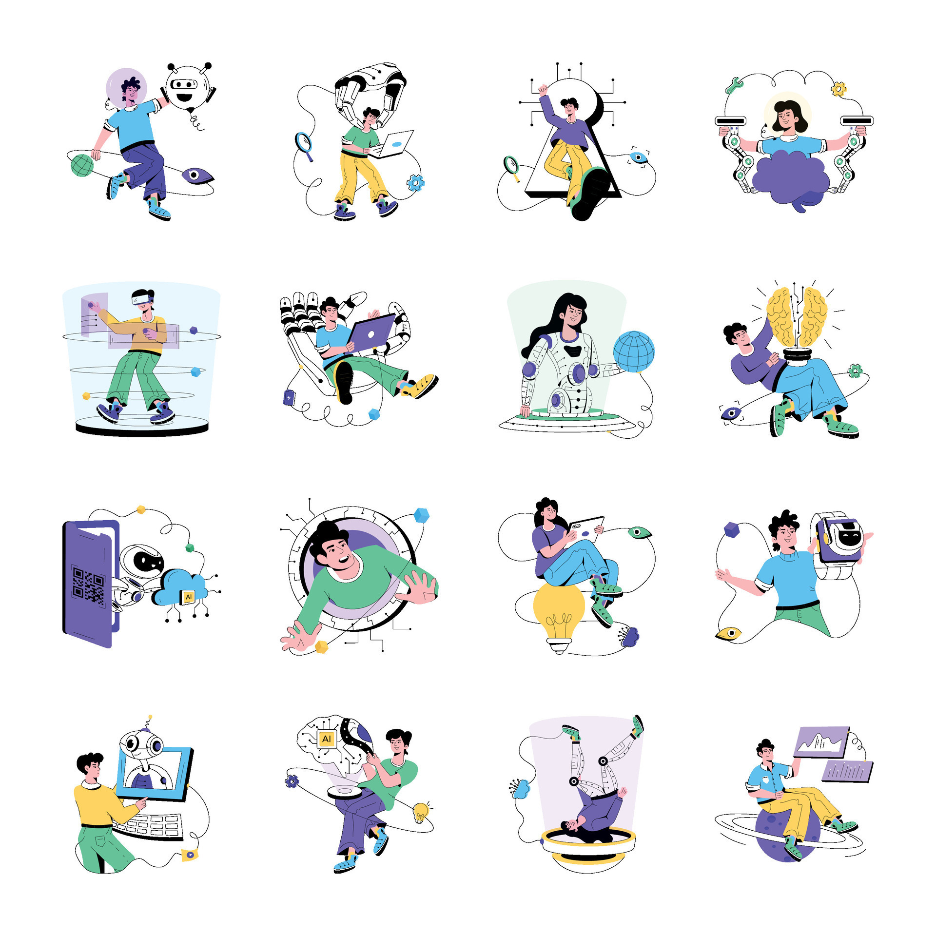 Latest Collection Of Ai Flat Illustrations 28680569 Vector Art At Vecteezy Latest Collection Of Ai Flat Illustrations 28680569 Vector Art At Vecteezy