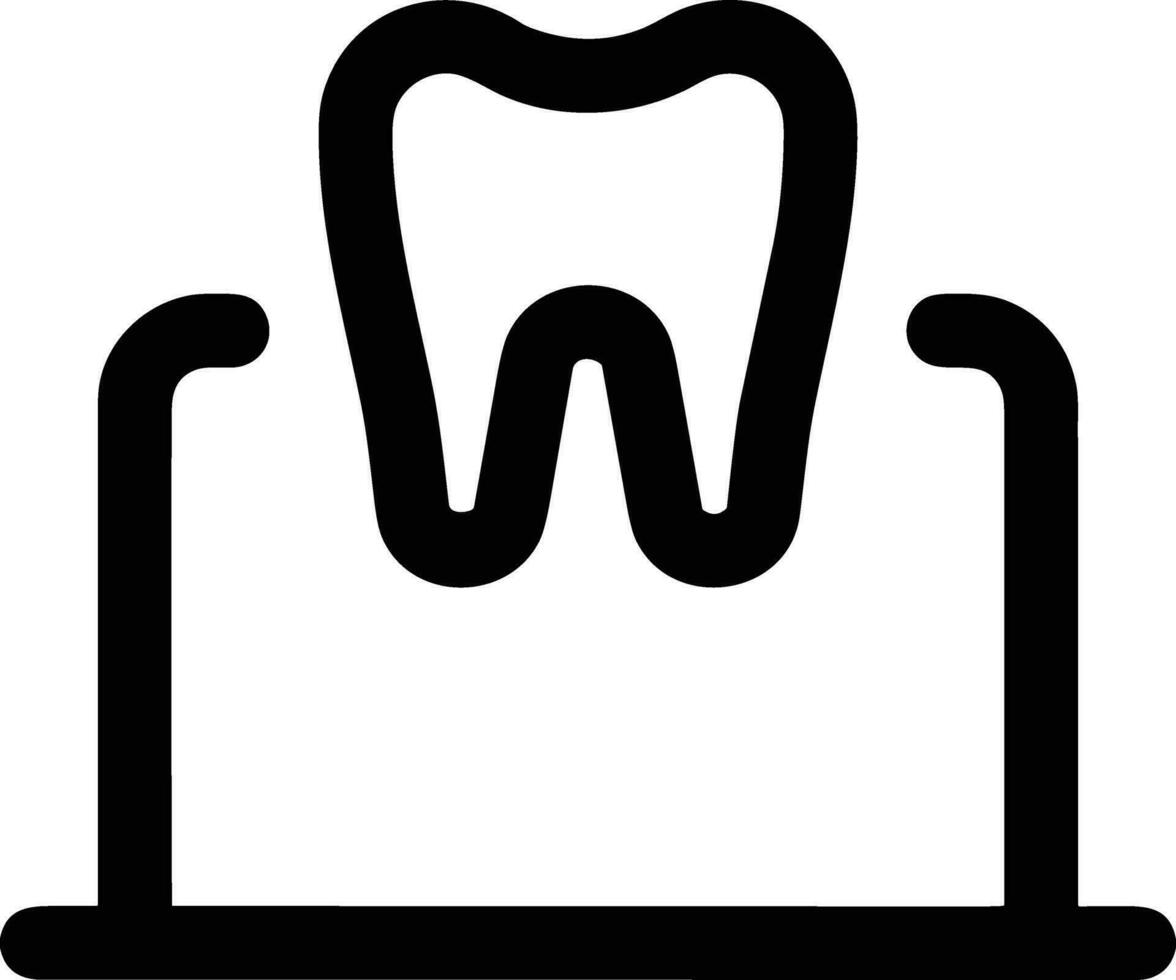 diente dentista icono símbolo imagen vector. ilustración de el dental medicina símbolo diseño gráfico imagen vector