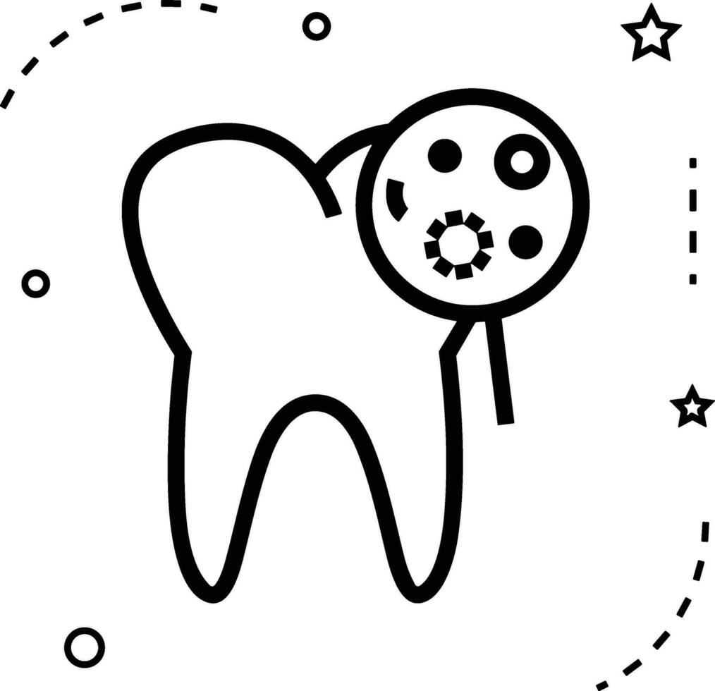 diente dentista icono símbolo imagen vector. ilustración de el dental medicina símbolo diseño gráfico imagen vector