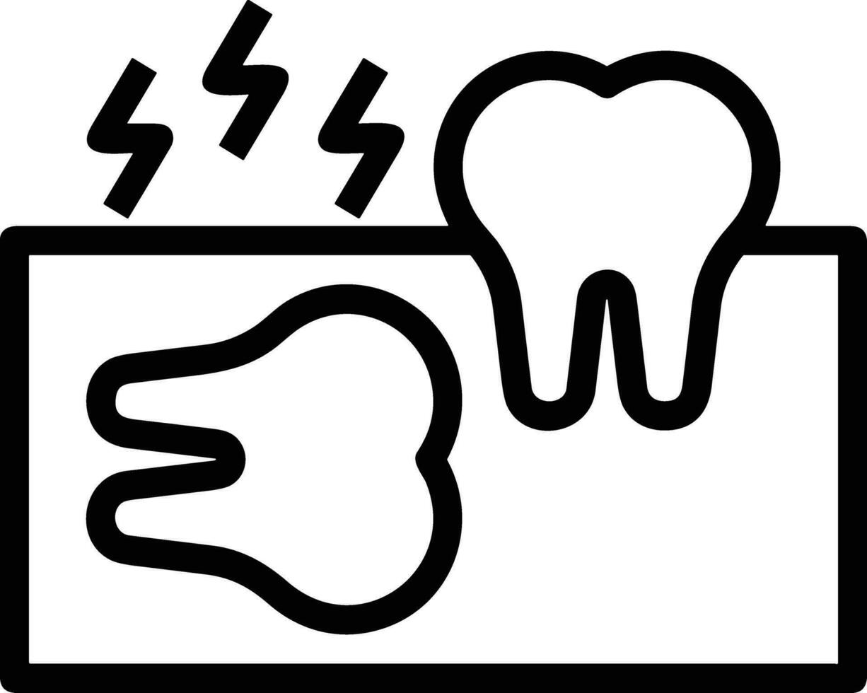 diente dentista icono símbolo imagen vector. ilustración de el dental medicina símbolo diseño gráfico imagen vector