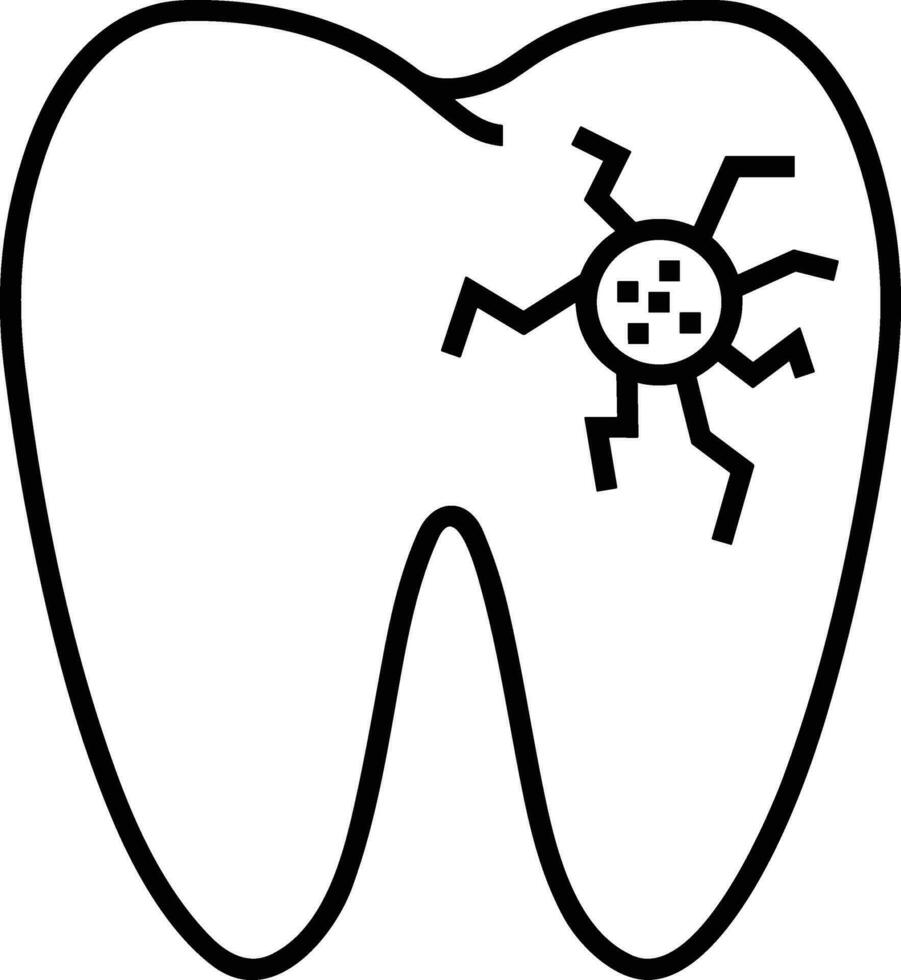 diente dentista icono símbolo imagen vector. ilustración de el dental medicina símbolo diseño gráfico imagen vector