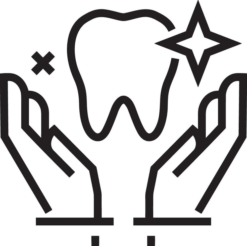 Tooth dentist icon symbol image vector. Illustration of the dental medicine symbol design graphic image vector