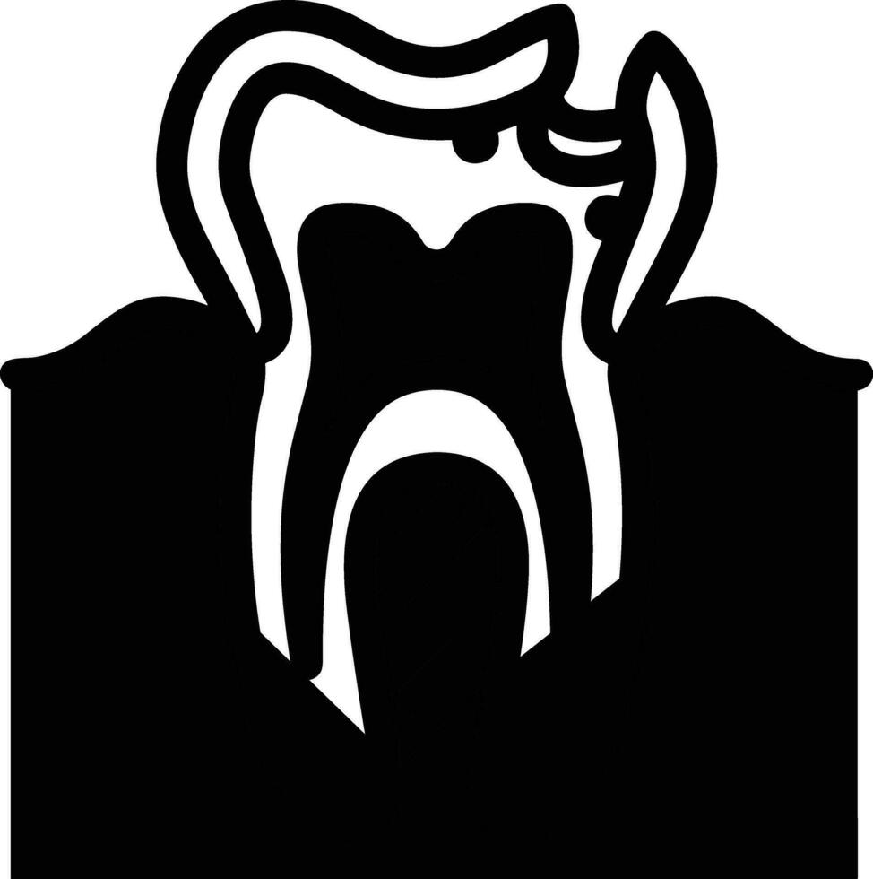 diente dentista icono símbolo imagen vector. ilustración de el dental medicina símbolo diseño gráfico imagen vector