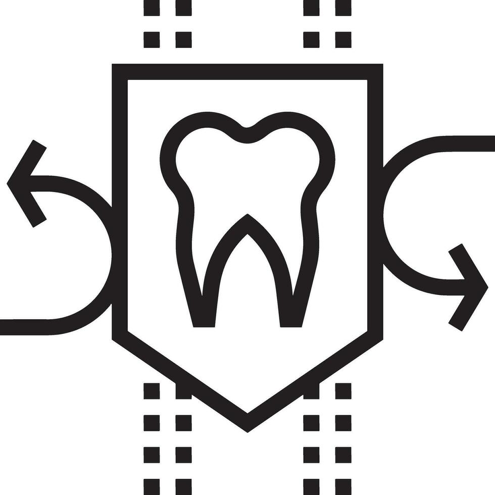 Tooth dentist icon symbol image vector. Illustration of the dental medicine symbol design graphic image vector
