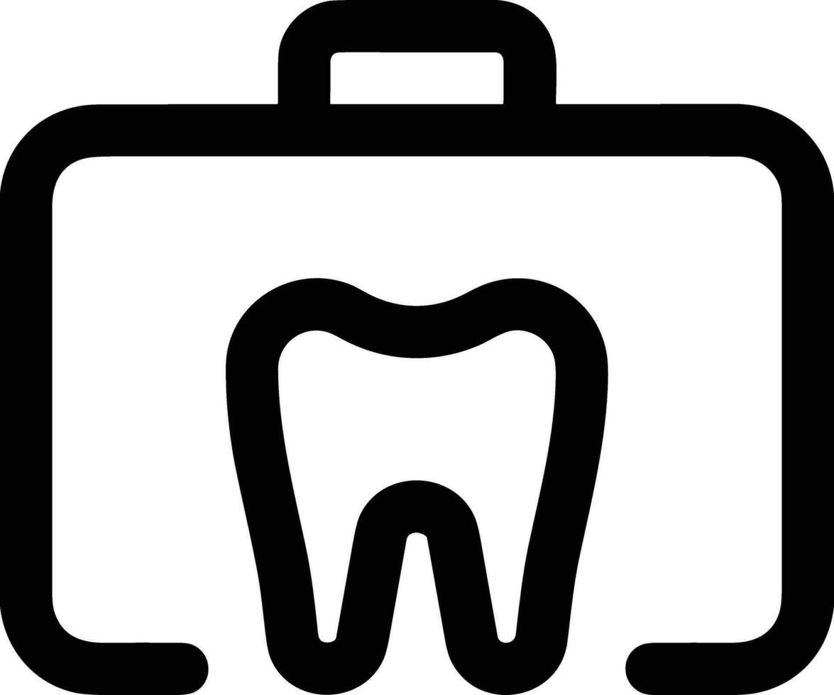 diente dentista icono símbolo imagen vector. ilustración de el dental medicina símbolo diseño gráfico imagen vector