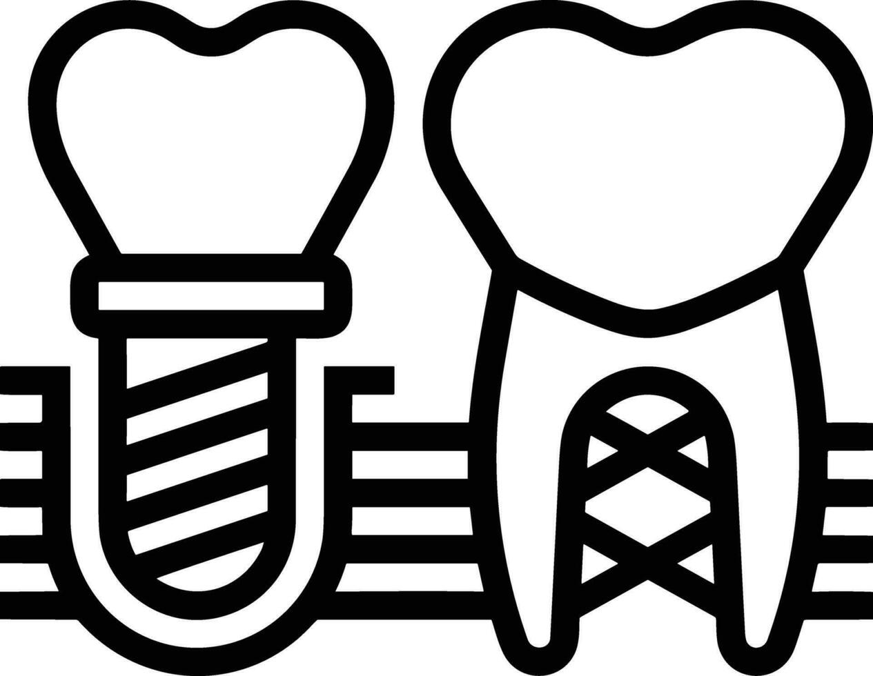 diente dentista icono símbolo imagen vector. ilustración de el dental medicina símbolo diseño gráfico imagen vector