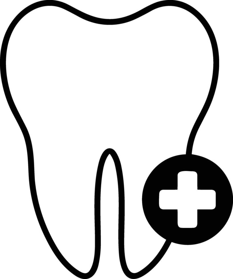 diente dentista icono símbolo imagen vector. ilustración de el dental medicina símbolo diseño gráfico imagen vector