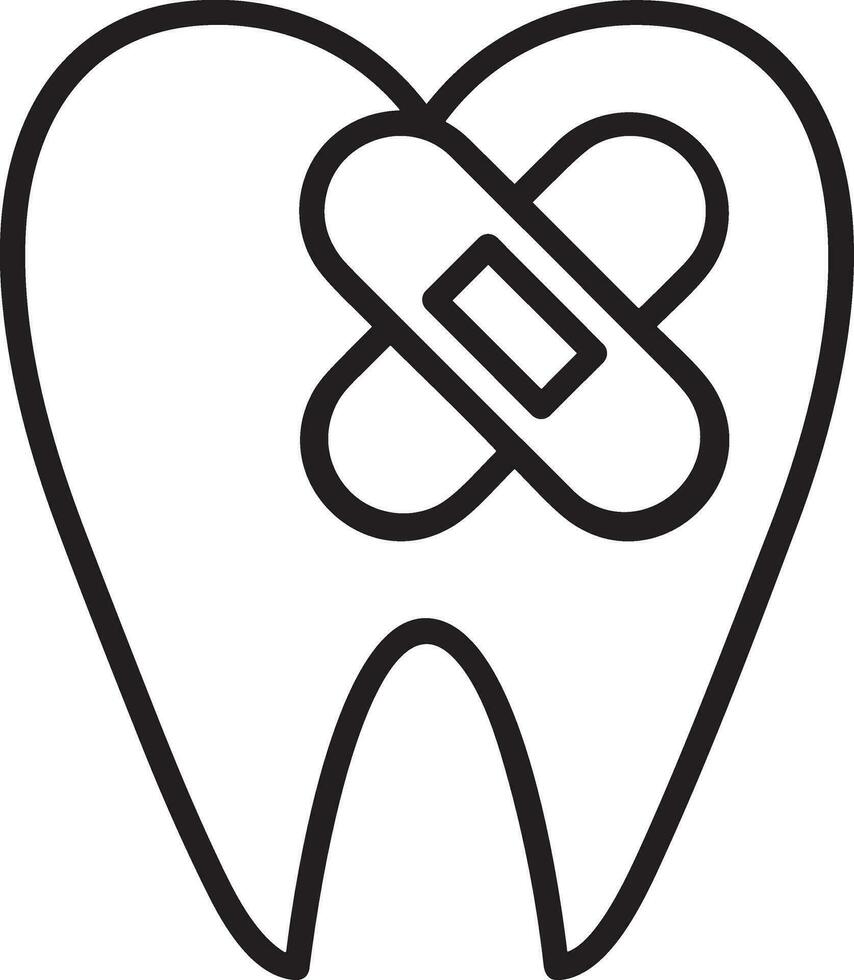 diente dentista icono símbolo imagen vector. ilustración de el dental medicina símbolo diseño gráfico imagen vector