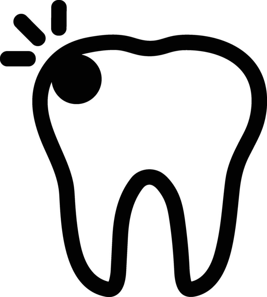 diente dentista icono símbolo imagen vector. ilustración de el dental medicina símbolo diseño gráfico imagen vector