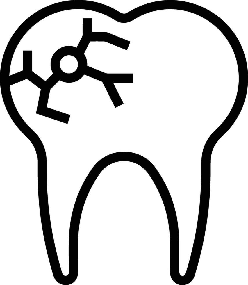 diente dentista icono símbolo imagen vector. ilustración de el dental medicina símbolo diseño gráfico imagen vector