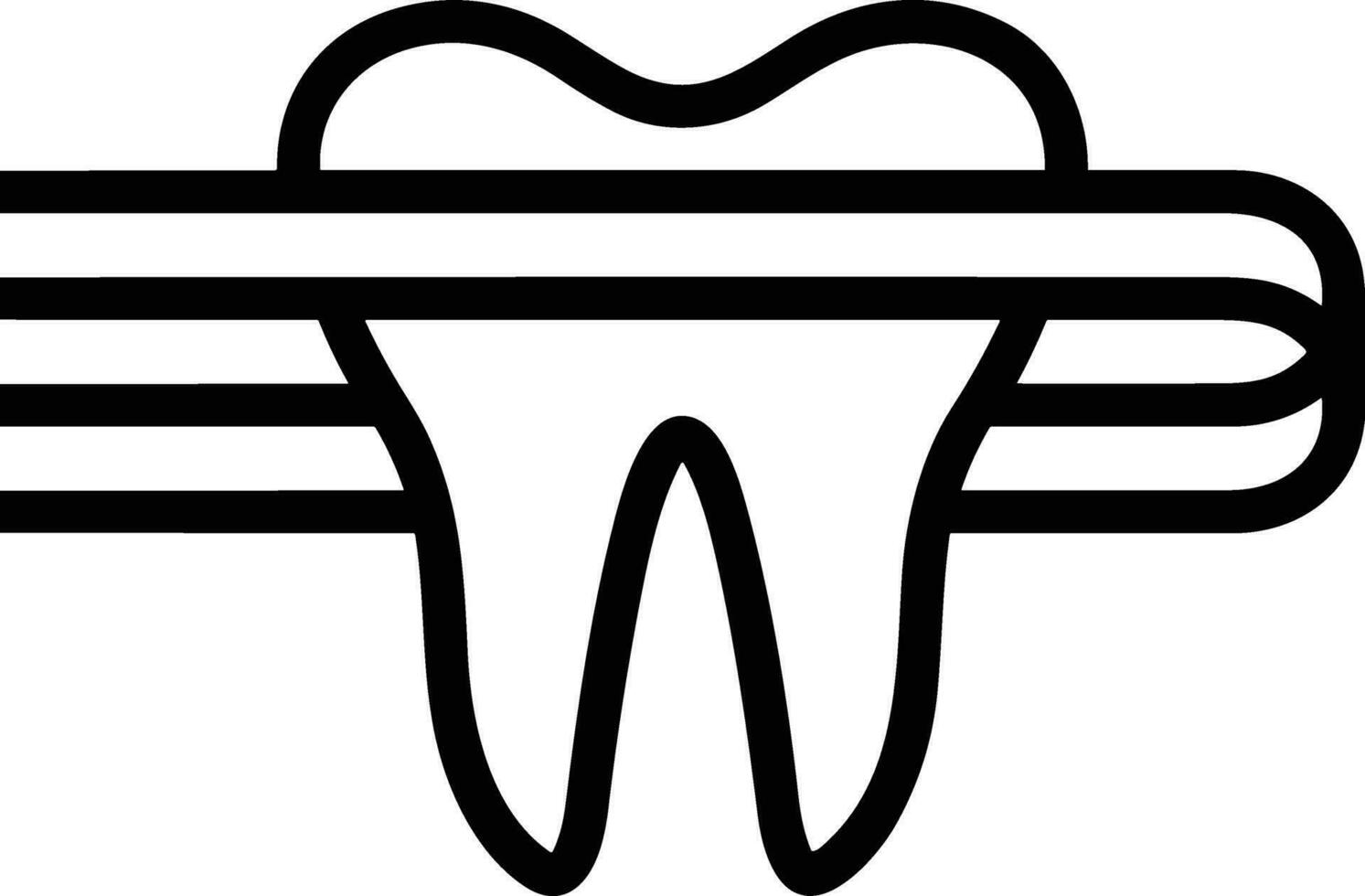 diente dentista icono símbolo imagen vector. ilustración de el dental medicina símbolo diseño gráfico imagen vector