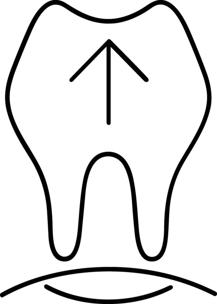 diente dentista icono símbolo imagen vector. ilustración de el dental medicina símbolo diseño gráfico imagen vector