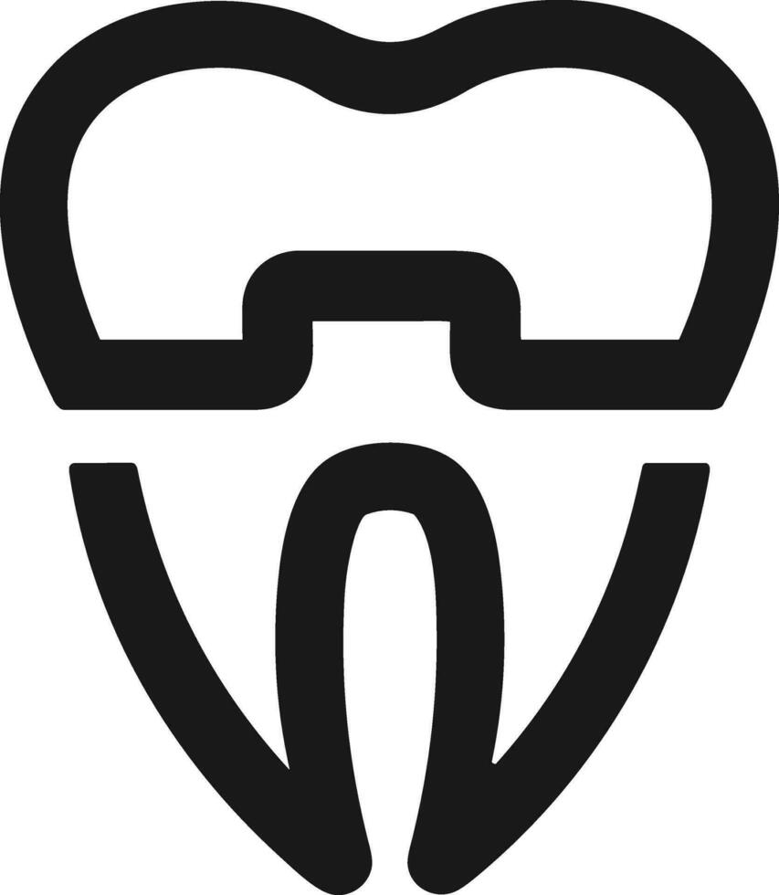 diente dentista icono símbolo imagen vector. ilustración de el dental medicina símbolo diseño gráfico imagen vector