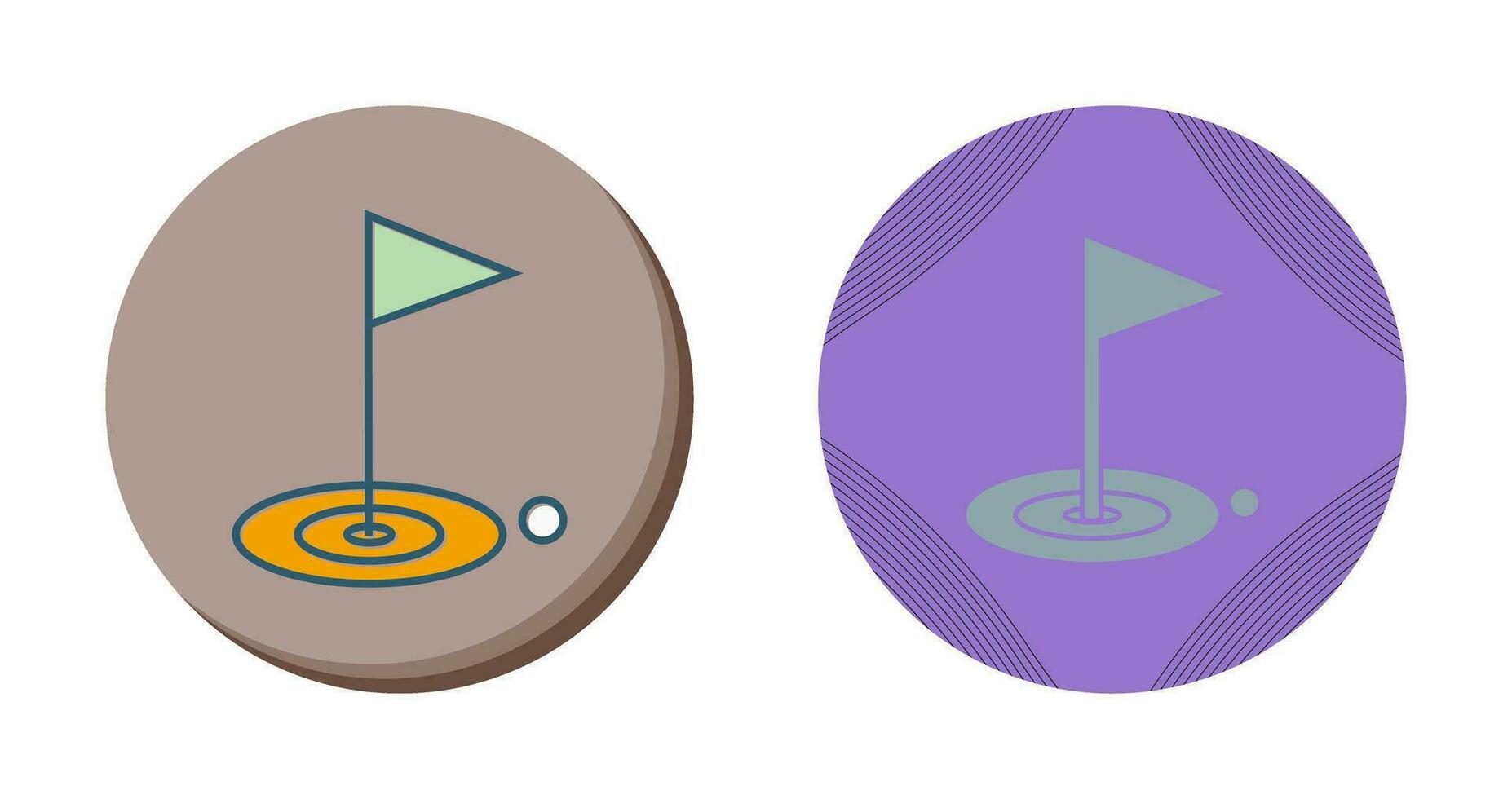 icono de vector de golf