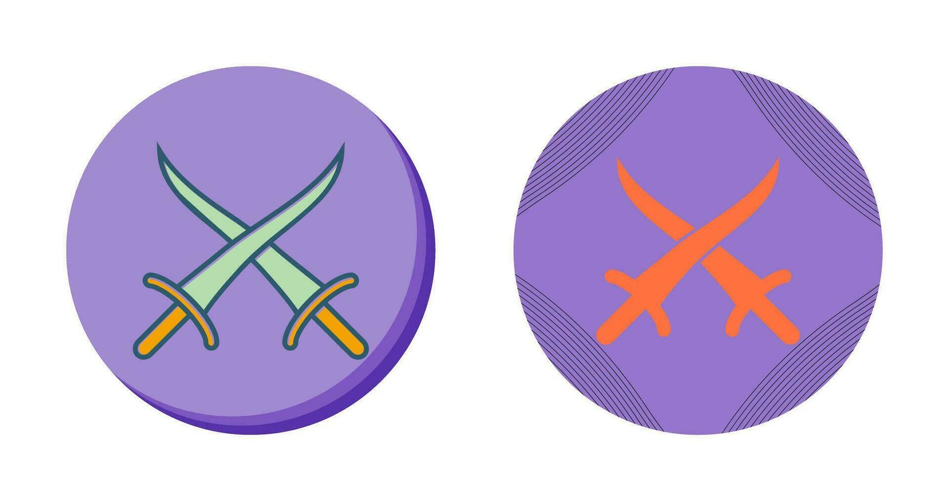 Sword Fighting Vector Icon