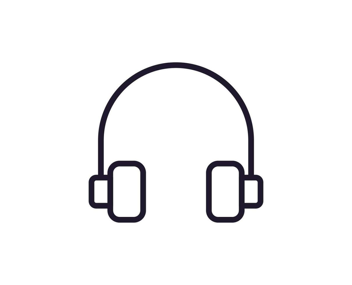Internet and interface symbols in line style. Vector sign for apps, web sites, UI. Perfect for web sites, apps, stores, shops. Vector line icon of headphones