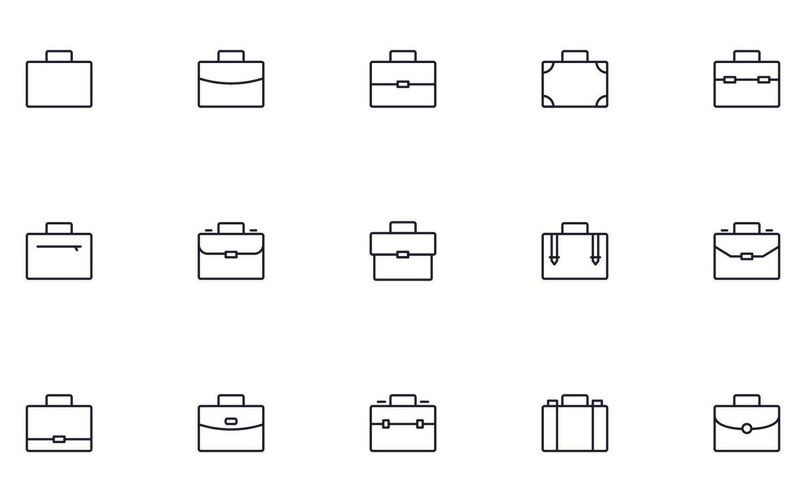 Case concept. Collection of case high quality vector outline signs for web pages, books, online stores, flyers, banners etc. Set of premium illustrations isolated on white background