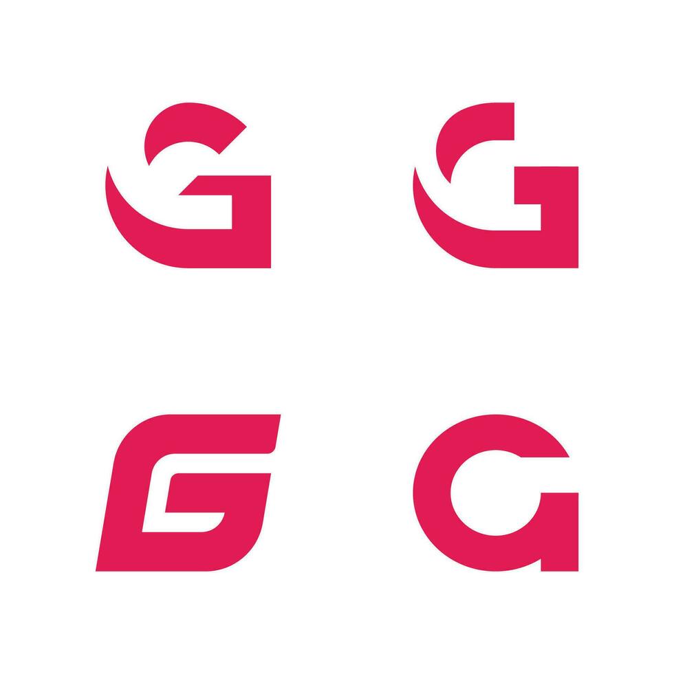 elemento de plantilla de vector de logotipo de letra g