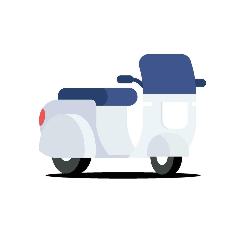 two wheeled scooter vector