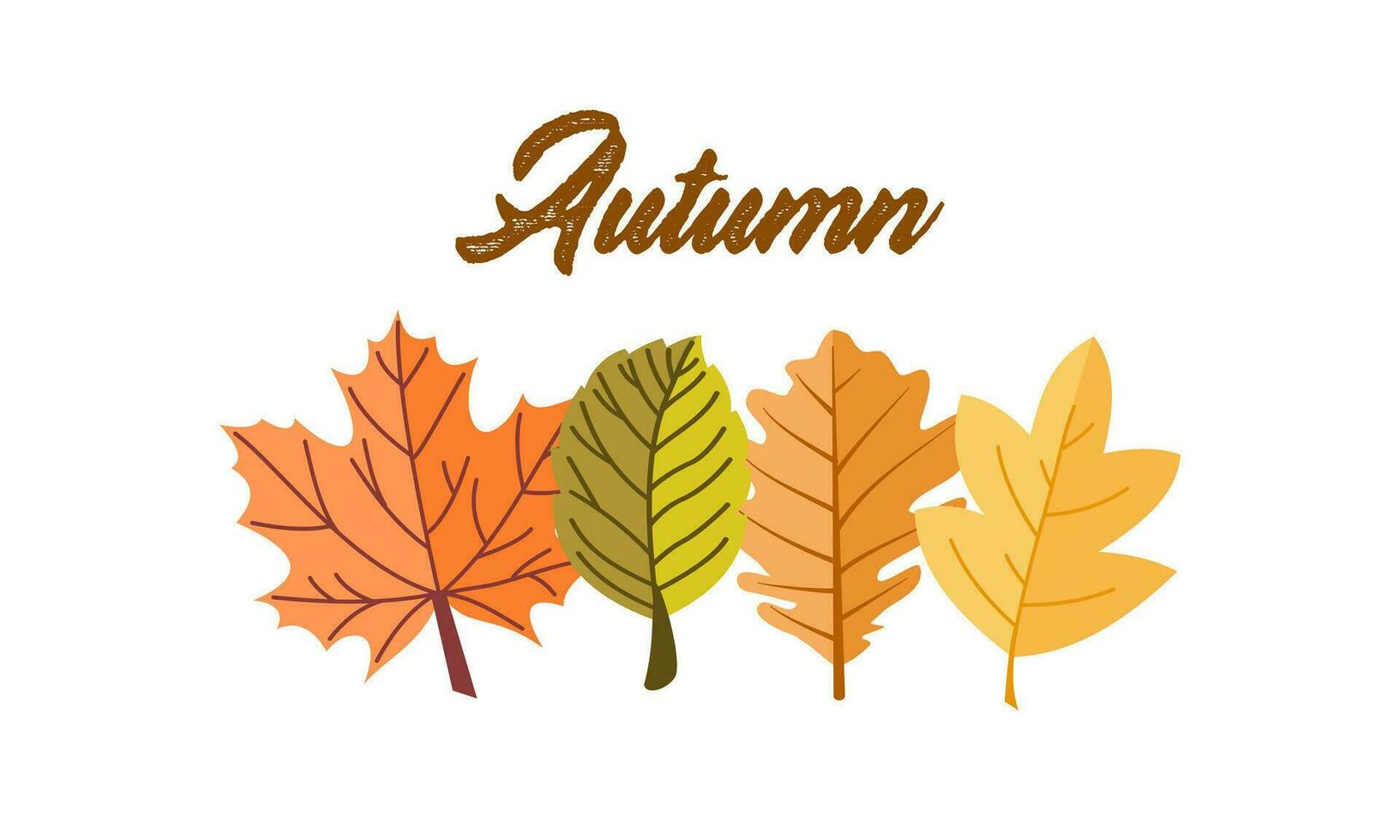 Autumn Abstract Background concept and simple modern design. Vector illustration. Can be used for your work.