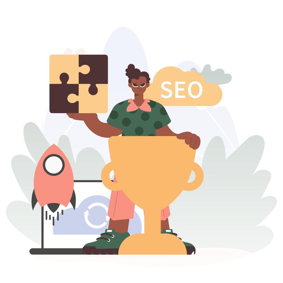 Seo for small business vector