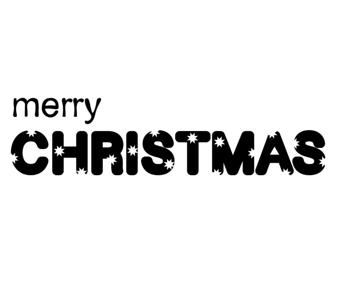 lettering merry chrisrmas vector
