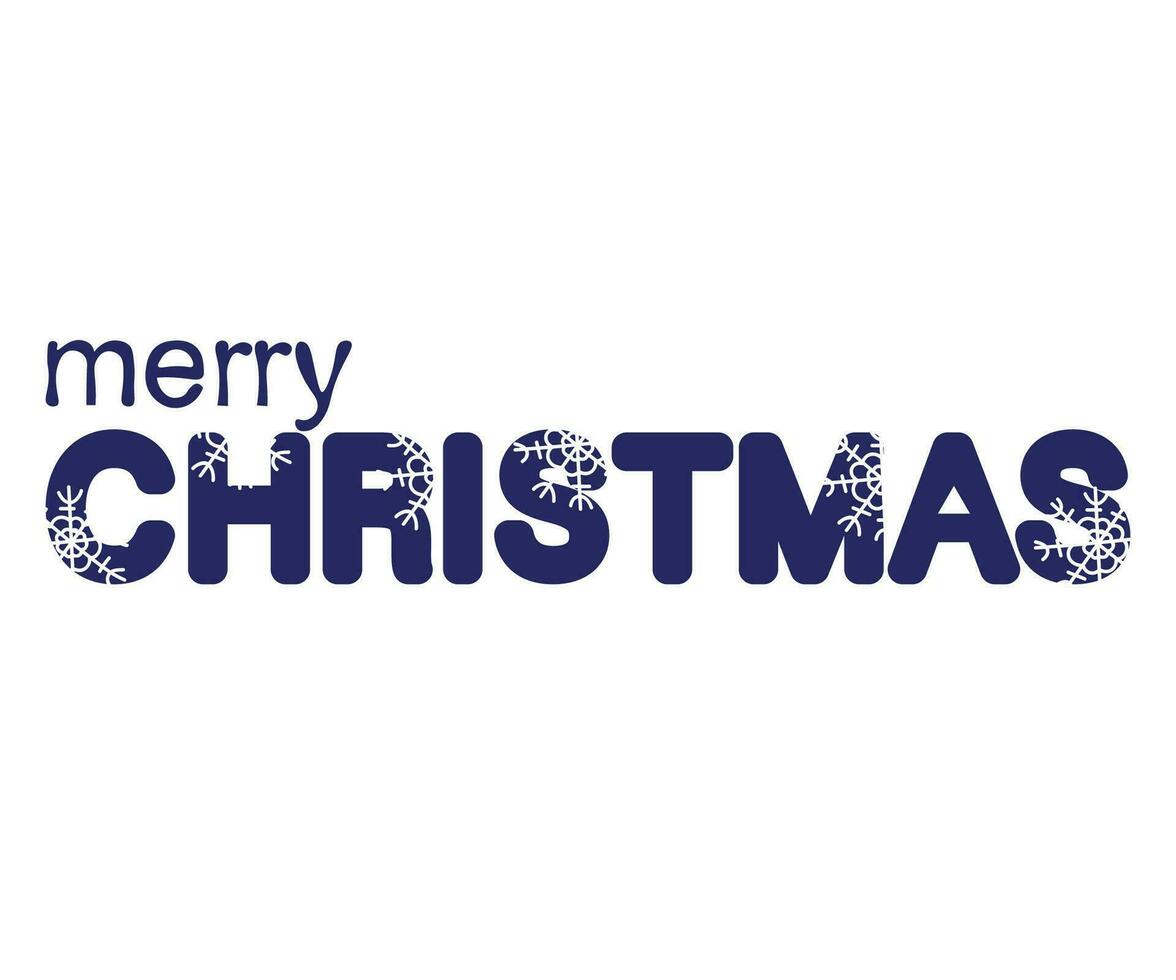 lettering merry christmas vector