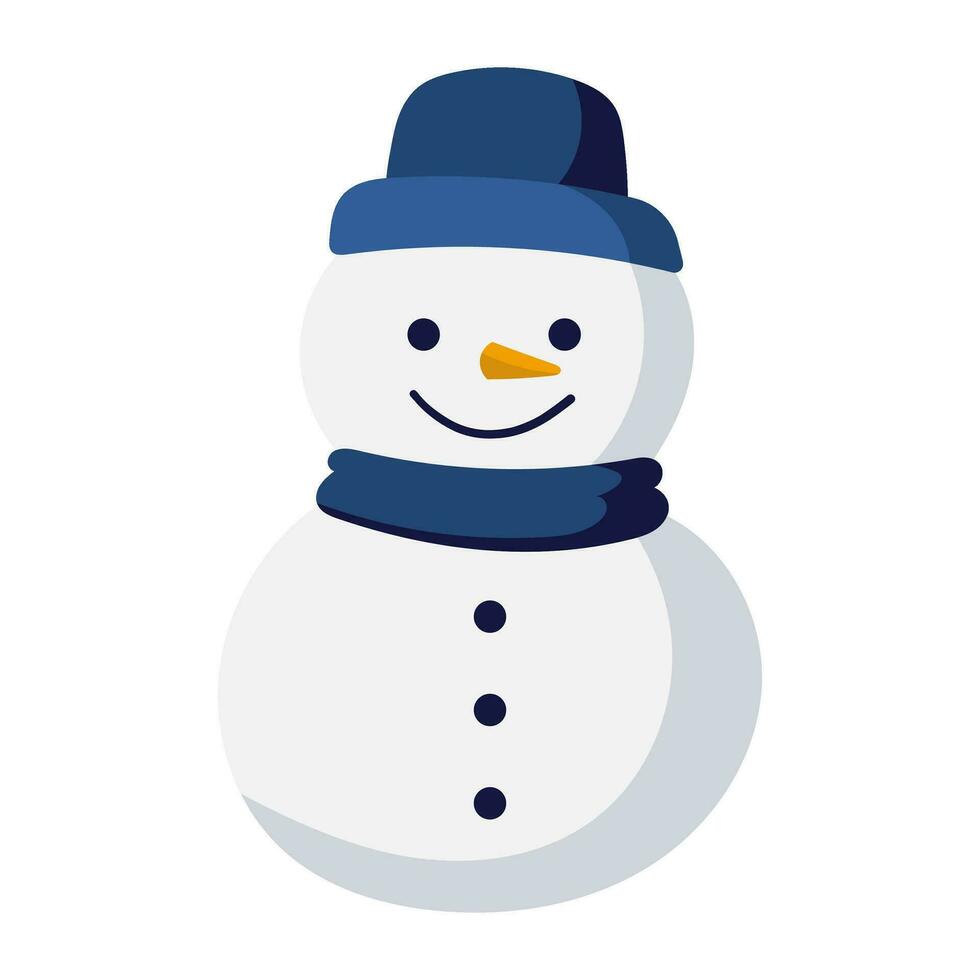 snowman winter illustration vector