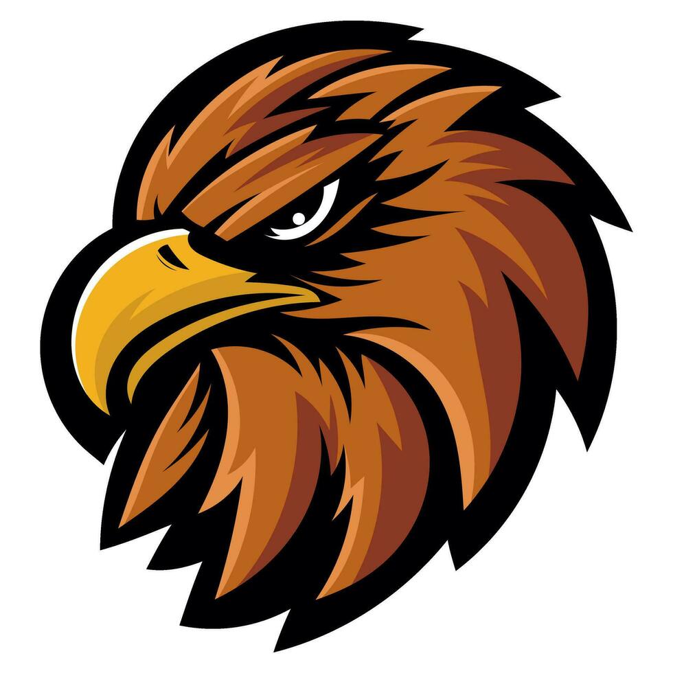águila mascota vector logo